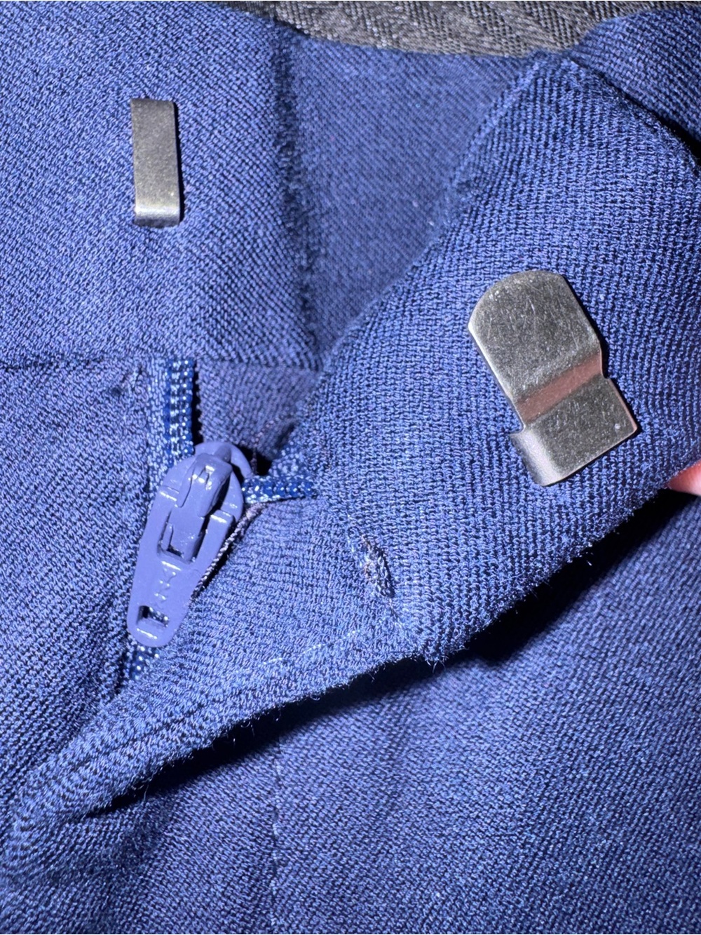 Banana Republic Sloan Capri Pants Women’s 12P Blue Stretch Career Cropped - Picture 6 of 8